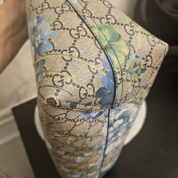 Gucci Bloom Floral Blue Tote Bag - Reversible - Picture 12 of 16